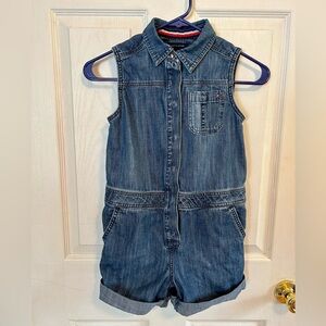 Denim Romper Tommy Hilfiger Girls 10 Jean Shorts One Piece summer Outfit